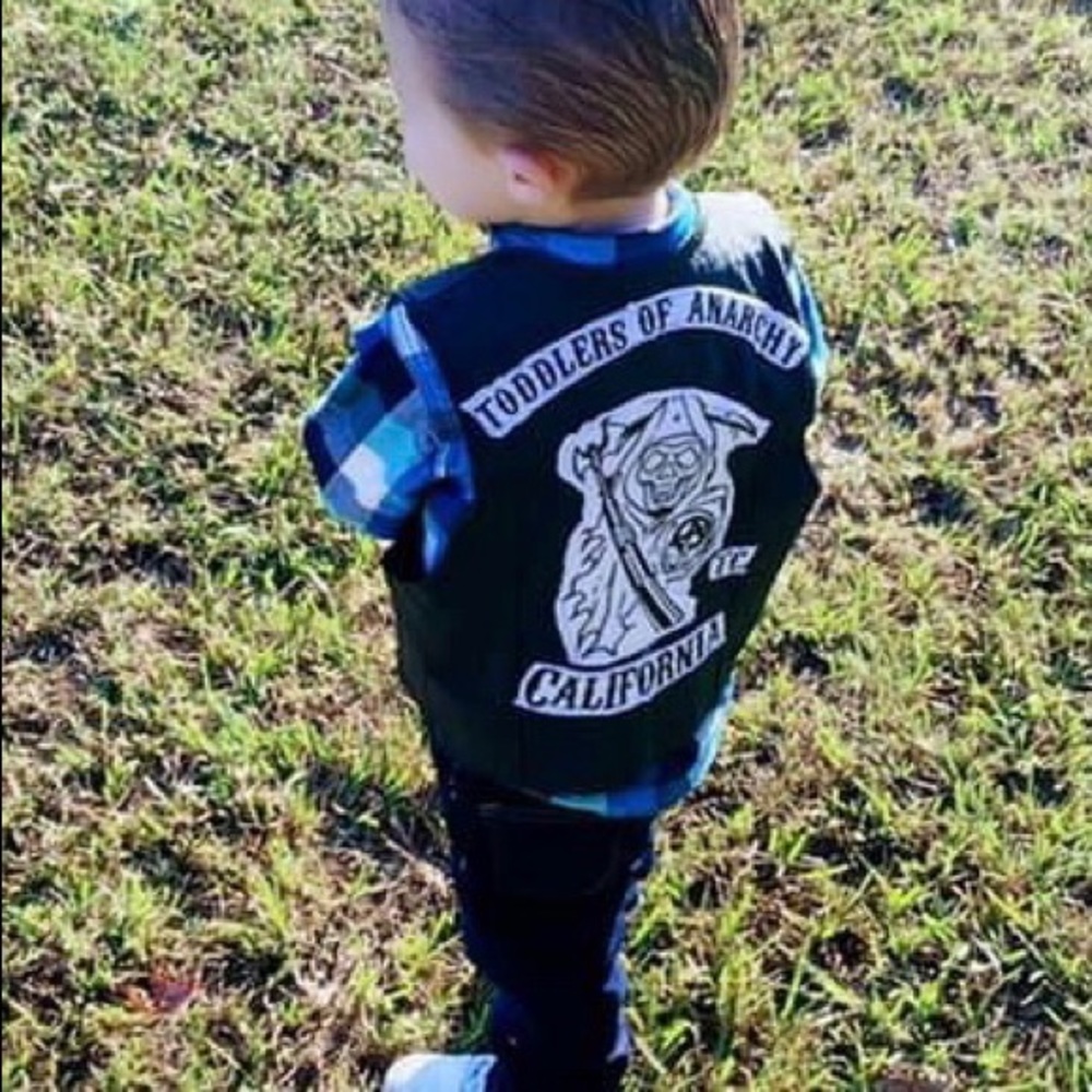 Sons of anarchy cut vest toddler 2-4 t like new